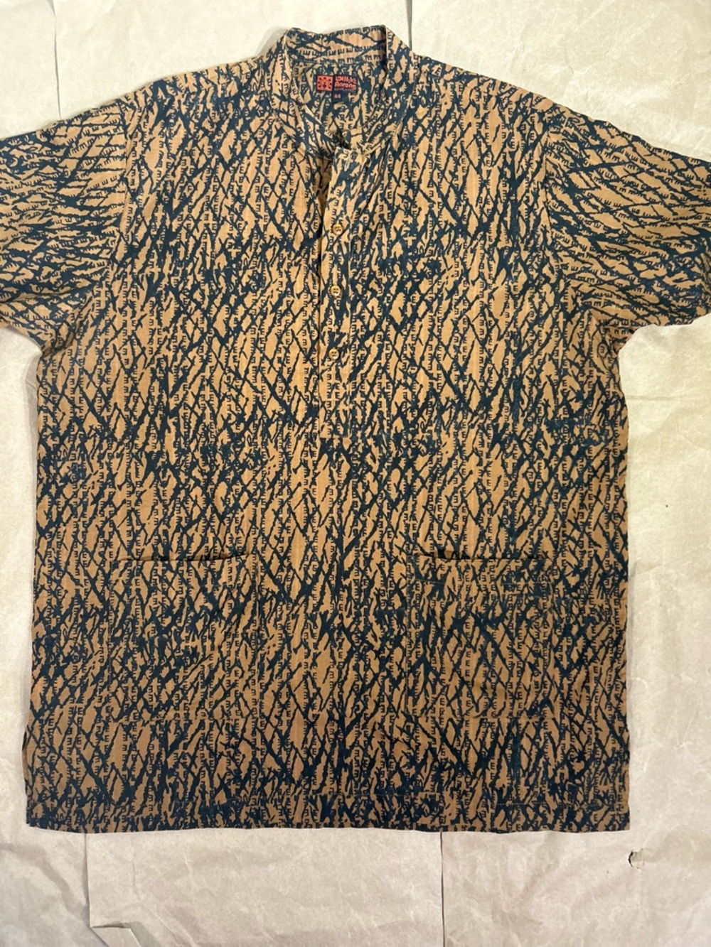 Men's Short-Sleeve  Printed brown  Fatua shirt